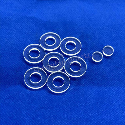 Custom Ultra-Thin Clear Quartz Glass Plate Berbagai Ukuran bulat Plat optik dengan Cuttingquartz plat dibor