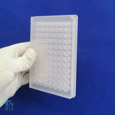 Custom Ultra Thin Clear Quartz Glass Plate Round Optical Plate Dengan Memotong Quartz Plate Dibor