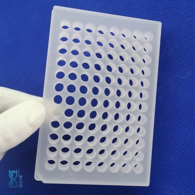 Custom Ultra Thin Clear Quartz Glass Plate Round Optical Plate Dengan Memotong Quartz Plate Dibor