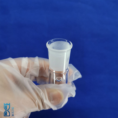 Clear Quartz Glass Tube Panas Tahan Sekrup Thread Cap Laboratorium Lampu optik