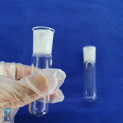 Clear Quartz Glass Tube Panas Tahan Sekrup Thread Cap Laboratorium Lampu optik