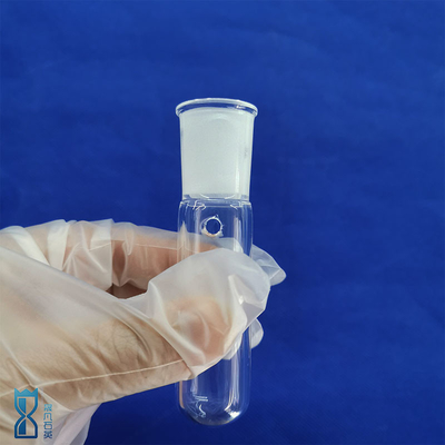 Clear Quartz Glass Tube Panas Tahan Sekrup Thread Cap Laboratorium Lampu optik