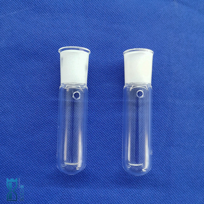 Clear Quartz Glass Tube Panas Tahan Sekrup Thread Cap Laboratorium Lampu optik