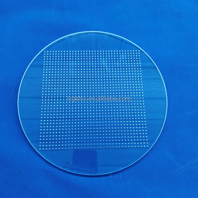 Pabrik Custom Ultra Violet Laser Tinggi kemurnian perforated Quartz Glass Sheet