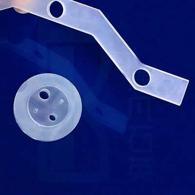 Optical High Purity Perforated Quartz Shape Parts Jelas