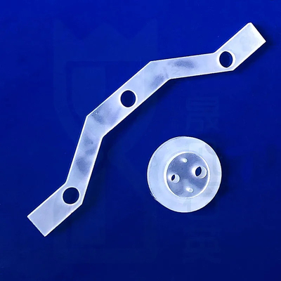 Optical High Purity Perforated Quartz Shape Parts Jelas