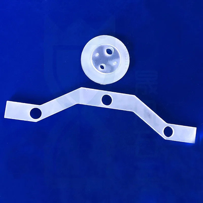 Optical High Purity Perforated Quartz Shape Parts Jelas