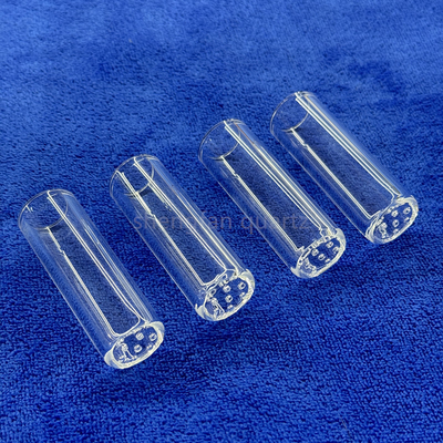 Pabrik Custom Suhu Tinggi Dan Korosi Tahan Kuarsa Pipa Ujung Perforated Seal