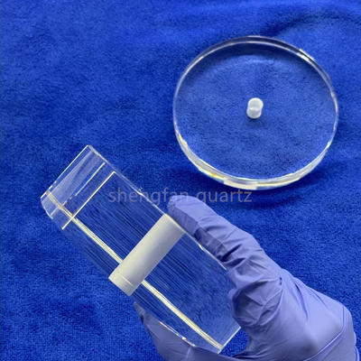 Personalize Transparent Fused Silica Glass Sheet UV Quartz Glass Plate Untuk Lampu Led UVC