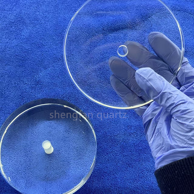 Personalize Transparent Fused Silica Glass Sheet UV Quartz Glass Plate Untuk Lampu Led UVC