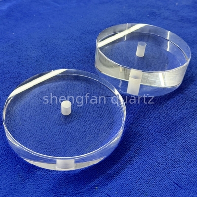 Pabrik Custom Ultra Violet Laser Tinggi kemurnian perforated Quartz Glass Sheet