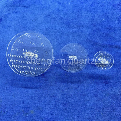 Professional Custom High Temperature Quartz Punching Parts (Bagian Penumbukan Kuarsa)