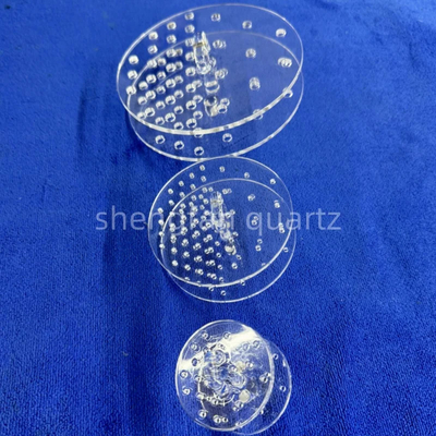 Professional Custom High Temperature Quartz Punching Parts (Bagian Penumbukan Kuarsa)