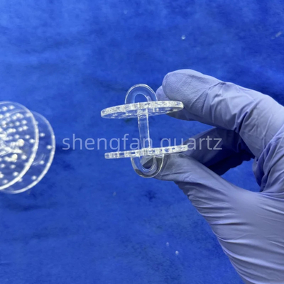 Professional Custom High Temperature Quartz Punching Parts (Bagian Penumbukan Kuarsa)