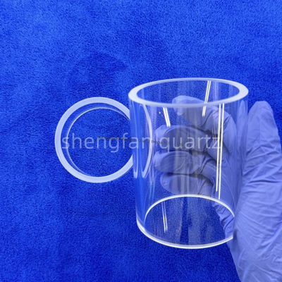 SiO2 kemurnian tinggi 99,99% Tabung Kaca Kuarsa dengan Titik Pengeringan 1180°C dan Titik Tekanan 1100°C untuk penggunaan industri