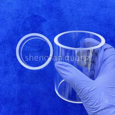 Tabung Kaca Kuarsa Yang Bisa Dikustomisasi Kemurnian Tinggi SIO2 99,99%