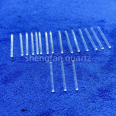 2.1mm Diameter Quartz Glass Rod Frosted Transparan