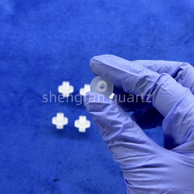 Disesuaikan 1200c suhu tinggi penyegelan Kuarsa Pipa Pemanas Dengan Flange