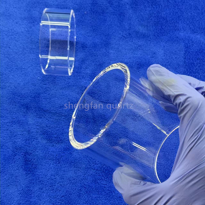 Disesuaikan Infrared Fused Silica Tube tahan panas kemurnian tinggi