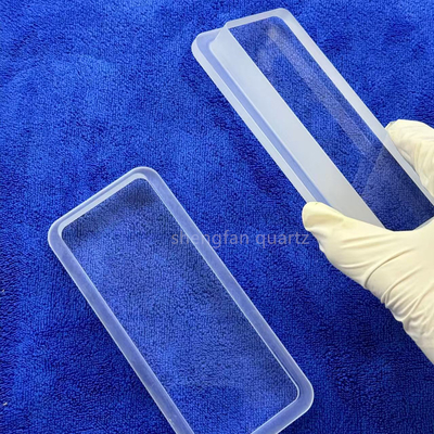 Custom korosi tahan Kuarsa transparan opaque step sheet suhu tinggi