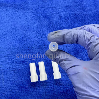 Pabrik Custom High Precision Step Drilling Frosted Opaque Quartz Parts