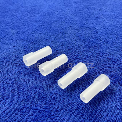 Pabrik Custom High Precision Step Drilling Frosted Opaque Quartz Parts