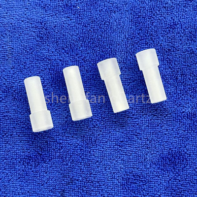 Pabrik Custom High Precision Step Drilling Frosted Opaque Quartz Parts