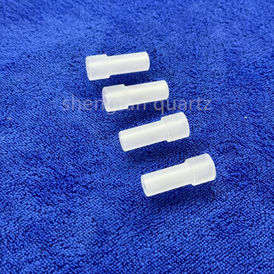 Pabrik Custom High Precision Step Drilling Frosted Opaque Quartz Parts