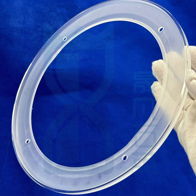 Transparent Frosted Fused Silica Glass Stone Punching Ring