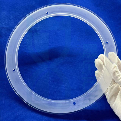 Transparent Frosted Fused Silica Glass Stone Punching Ring