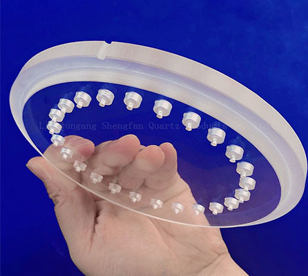 Custom Quartz Glass Step Sheet / Punch Sheet Suhu Tinggi