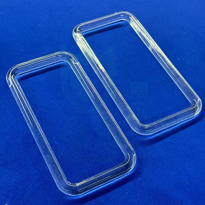 Frosted Transparent Clear Quartz Glass Products Ring