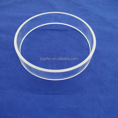 Frosted Transparent Clear Quartz Glass Products Ring