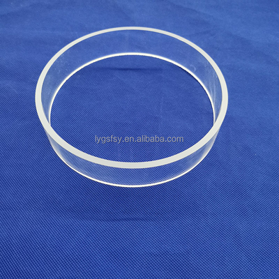 Frosted Transparent Clear Quartz Glass Products Ring