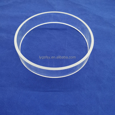 Frosted Transparent Clear Quartz Glass Products Ring