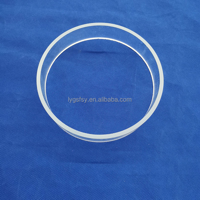 Frosted Transparent Clear Quartz Glass Products Ring