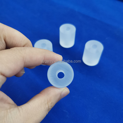 Tinggi kemurnian transparan Frosted Fused Quartz Glass Rod