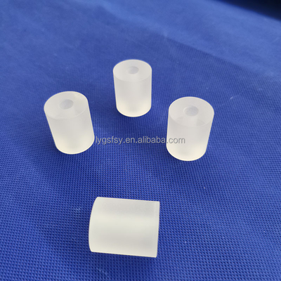 Tinggi kemurnian transparan Frosted Fused Quartz Glass Rod