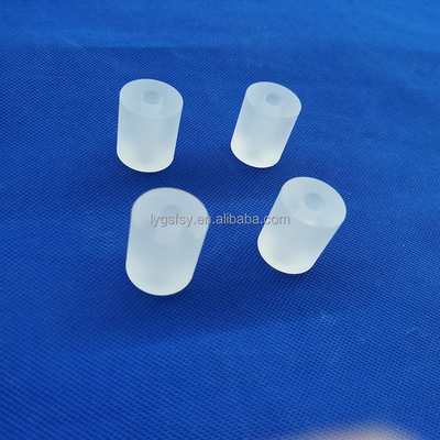 Tinggi kemurnian transparan Frosted Fused Quartz Glass Rod