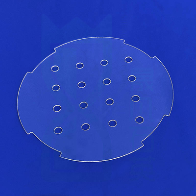 99.99% Tinggi kemurnian Quartz Plate Laser Grooving Fused Silica Quartz Glass Window Quartz Glass Sheet