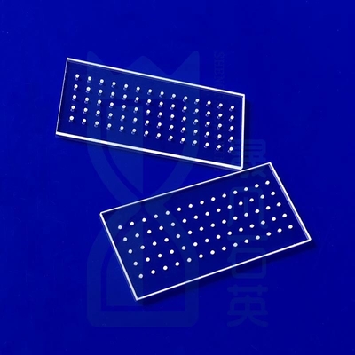 99.99% Tinggi kemurnian Quartz Plate Laser Grooving Fused Silica Quartz Glass Window Quartz Glass Sheet