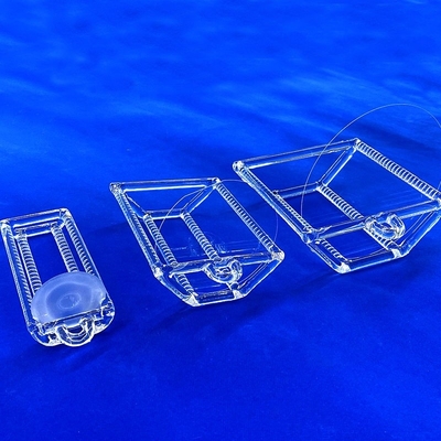 Custom High Temperature Annealing Furnace Fused Slotted Quartz Rod Welded Quartz Boat Discharge Wafer Silikon