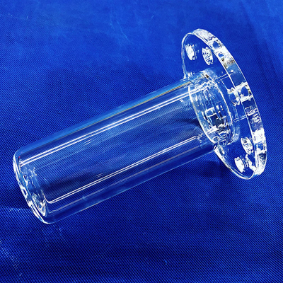 CNC Finishing Seal Quartz Flange Welding dan Pengeboran