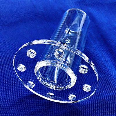 CNC Finishing Seal Quartz Flange Welding dan Pengeboran