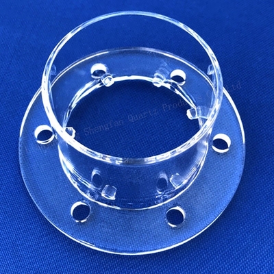 CNC Finishing Seal Quartz Flange Welding dan Pengeboran