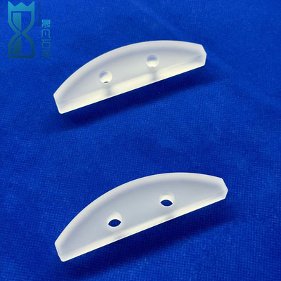 Frosted opaque quartz punch sheet tahan korosi