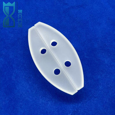 Frosted opaque quartz punch sheet tahan korosi