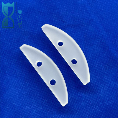 Frosted opaque quartz punch sheet tahan korosi