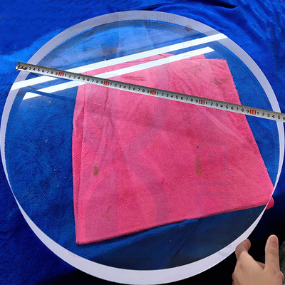 Transmisi Cahaya Tinggi Diameter Besar Quartz Glass Disc Transparent Quartz Glass Sheet Custom