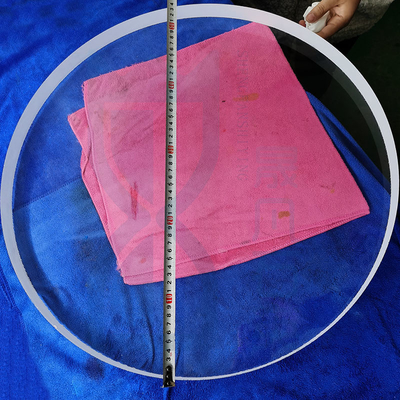 Transmisi Cahaya Tinggi Diameter Besar Quartz Glass Disc Transparent Quartz Glass Sheet Custom